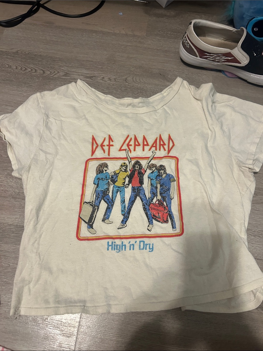 Def Leppard Kids' High n' Dry Graphic Tee - Cream